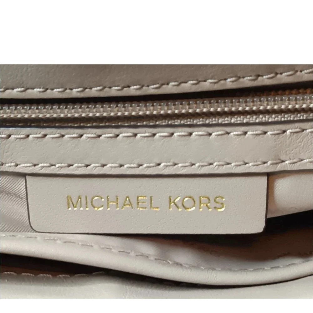 Michael kors Whitney Large Satchel Top Handle Leather Handbag Retail $348